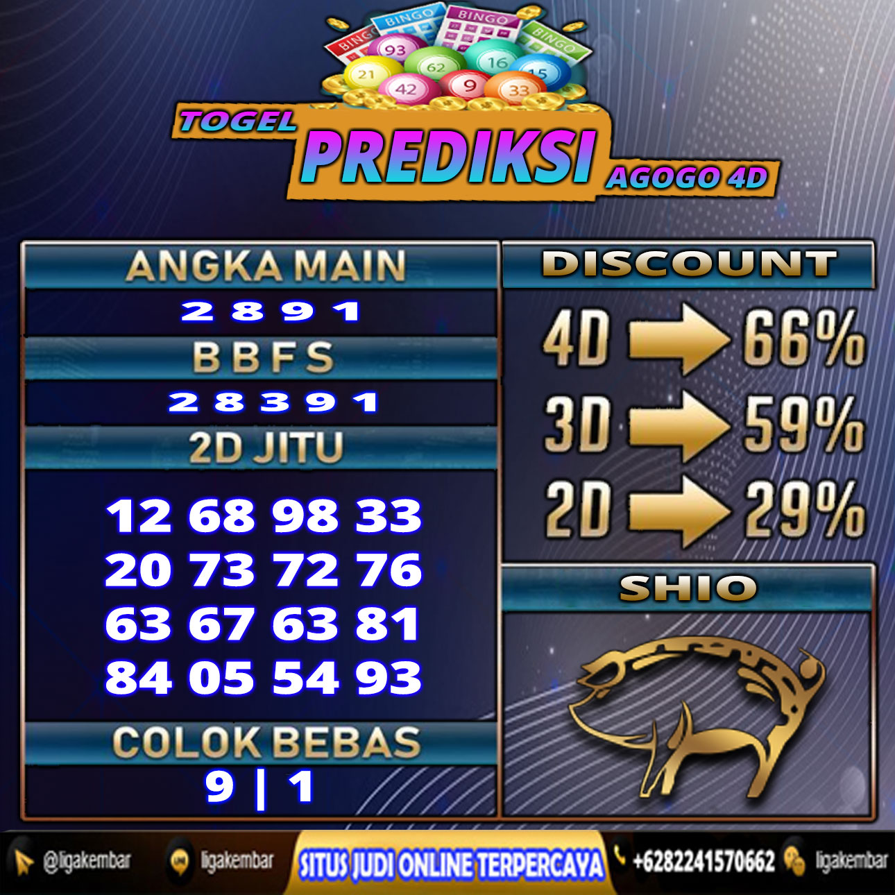 PREDIKSI TOGEL 20 OKTOBER 2020