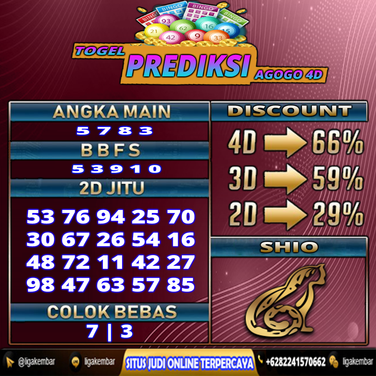 PREDIKSI TOGEL 19 JULI 2021