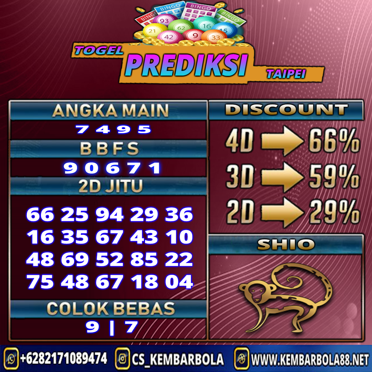 PREDIKSI TOGEL 23 JULI 2021