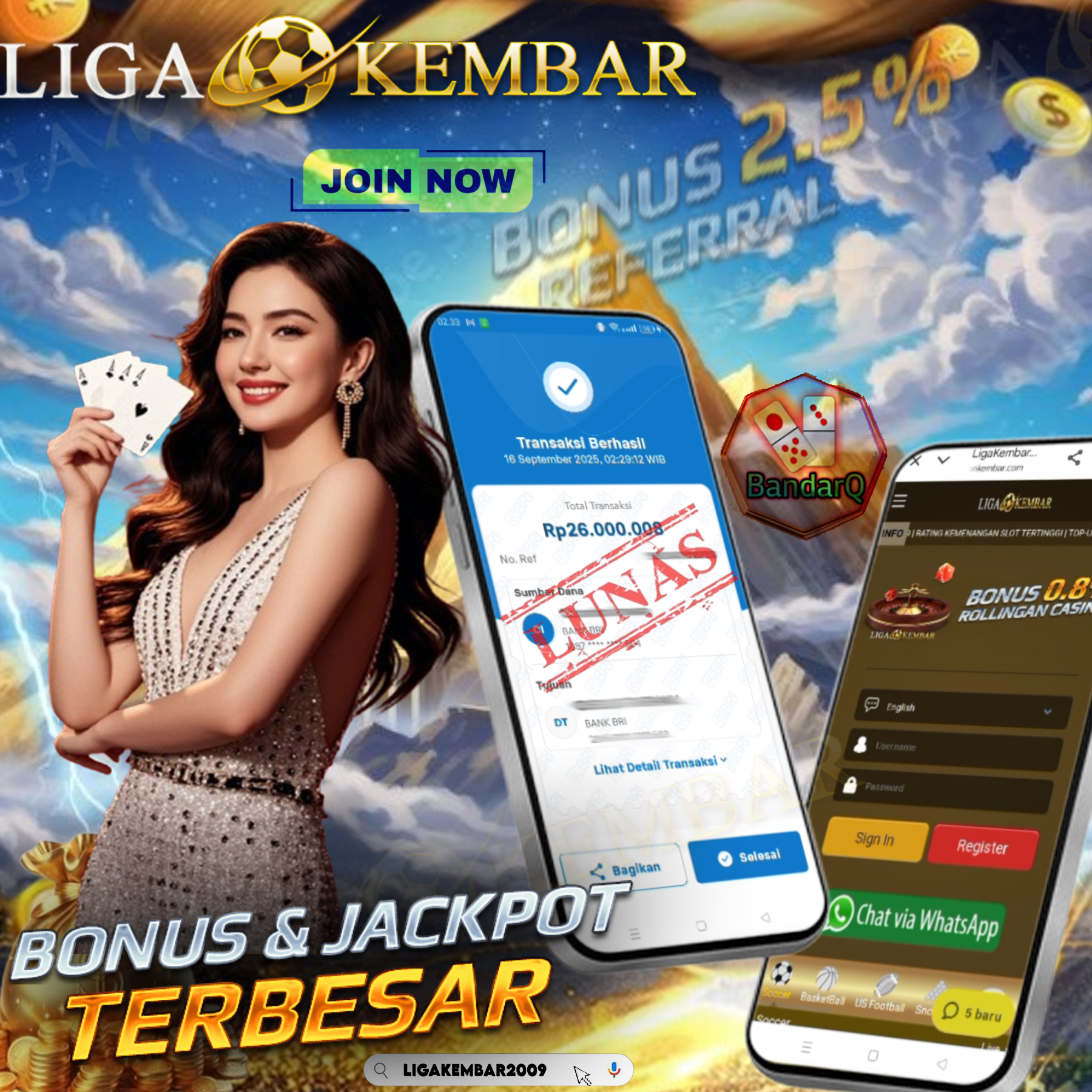 BUKTI JACKPOT BANDARQ PKV GAMES !!