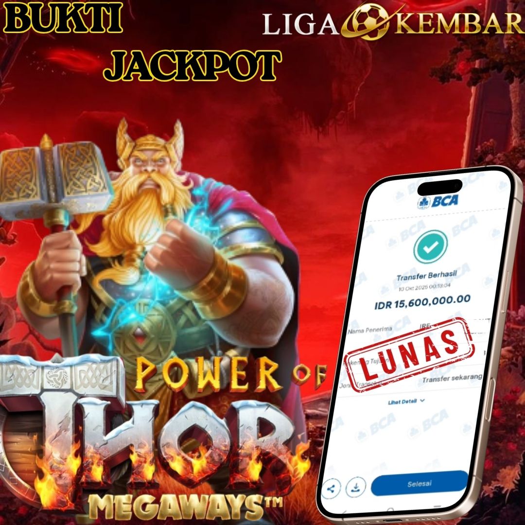 BUKTI JACKPOT POWER OF THOR MEGAWAYS !!