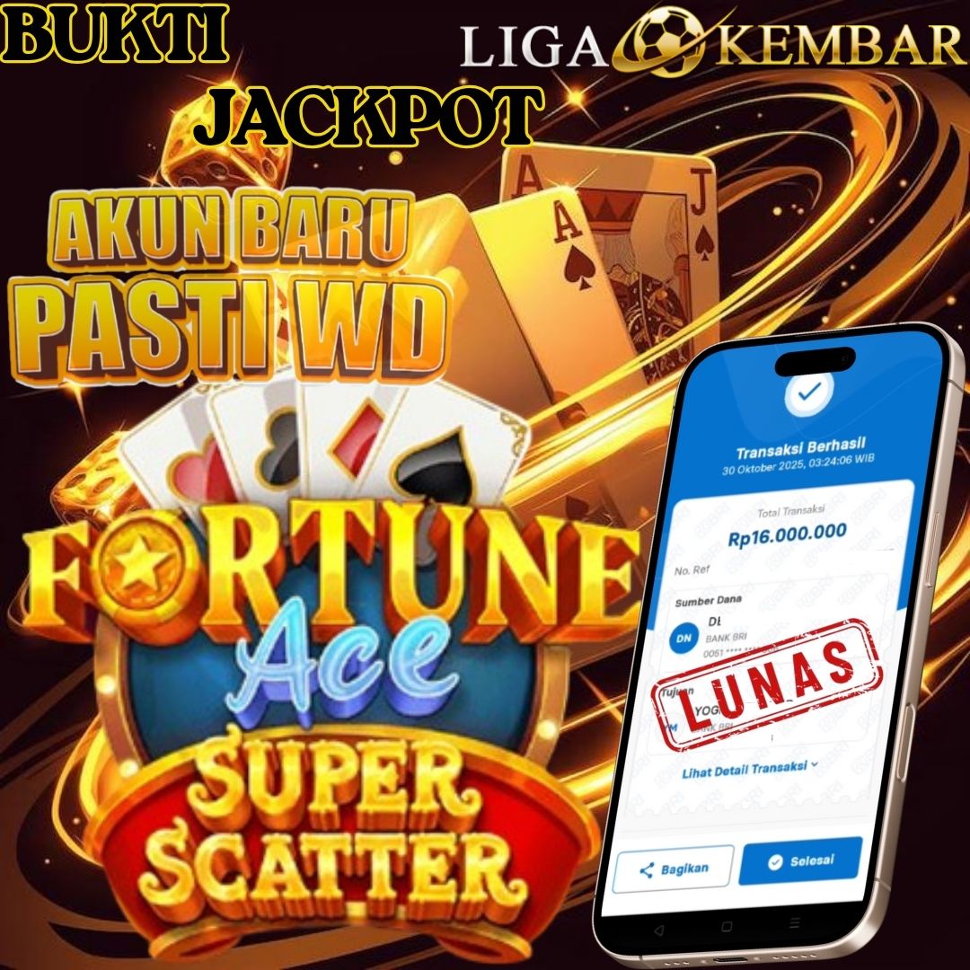 BUKTI JACKPOT SLOT FORTUNE ACE SUPER SCATTER !!