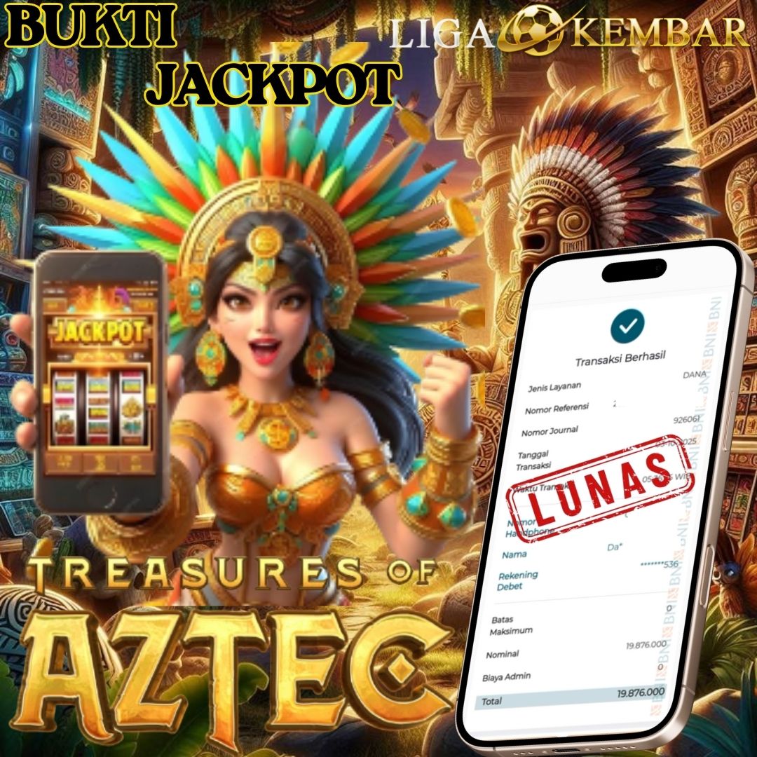 BUKTI JACKPOT TREASURES OF AZTEC !!