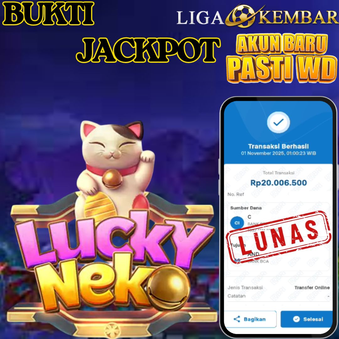 BUKTI JACKPOT SLOT LUCKY NEKO !!