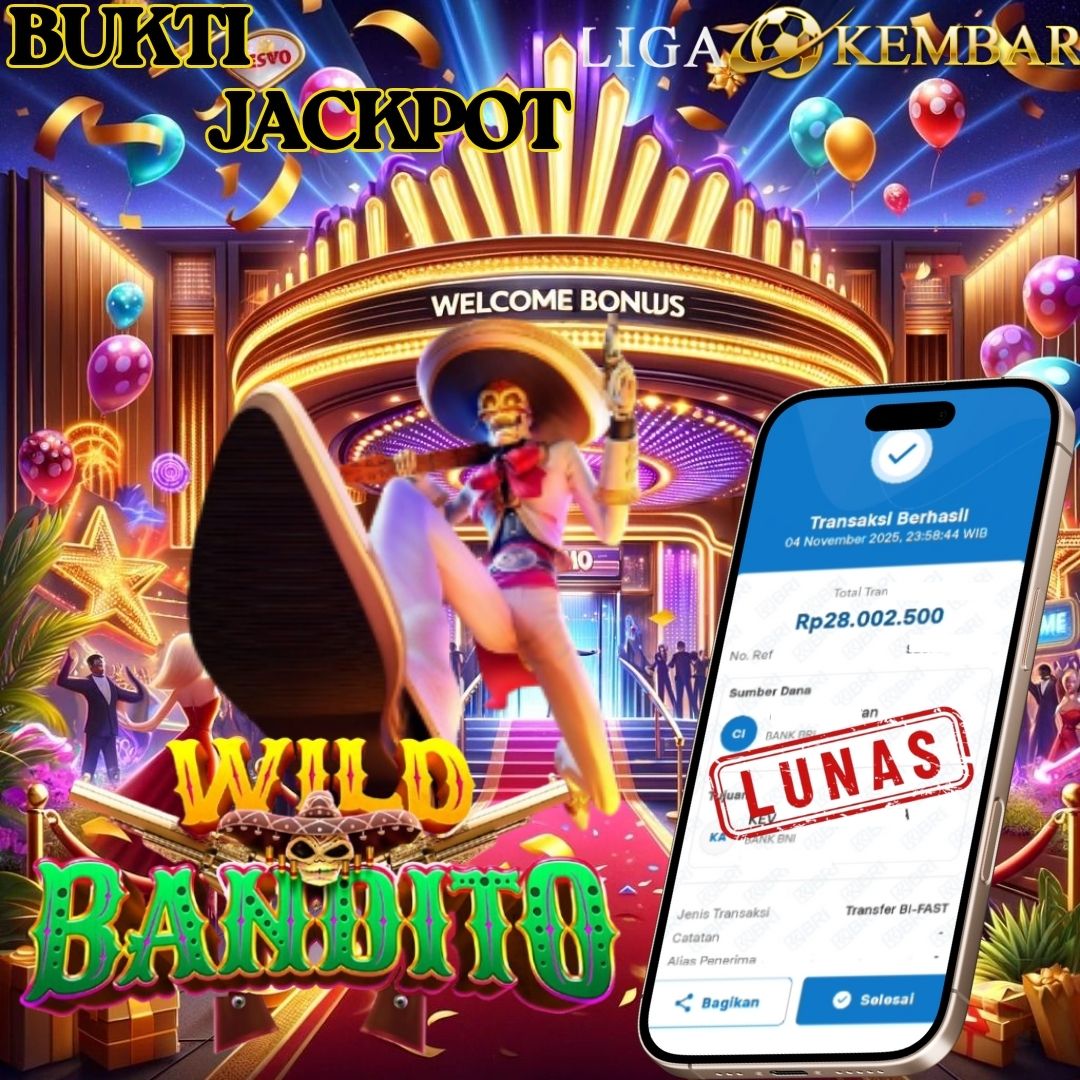 BUKTI JACKPOT SLOT WILD BANDITO !!