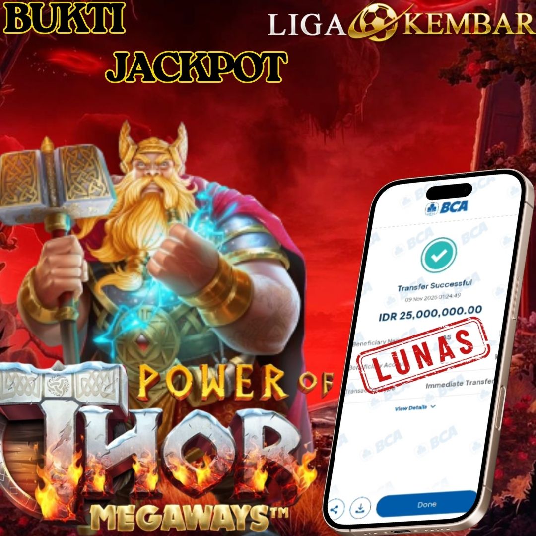 BUKTI JACKPOT SLOT POWER OF THOR MEGAWAYS !!
