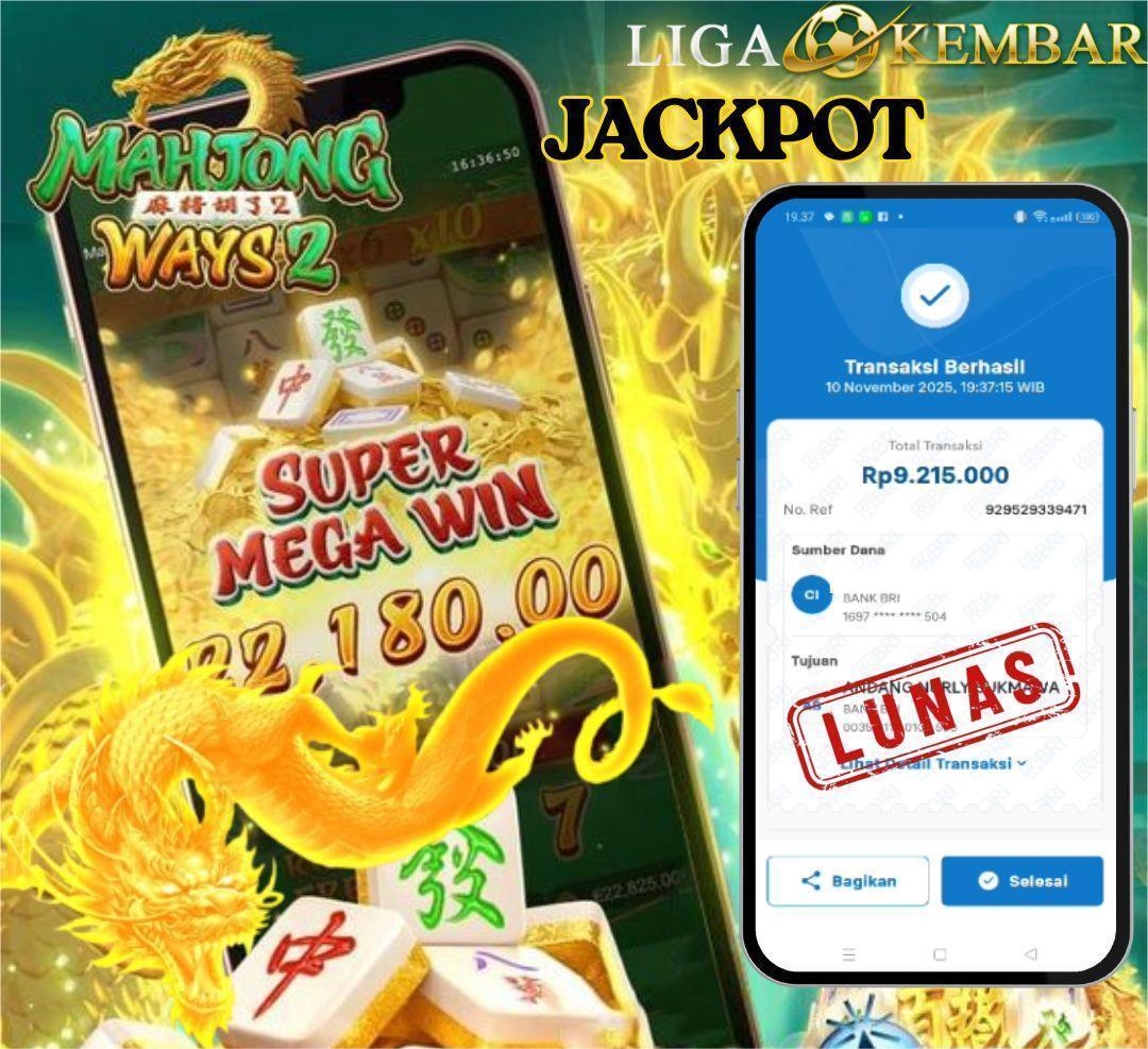BUKTI JACKPOT SLOT MAHJONG WINS 2 !!
