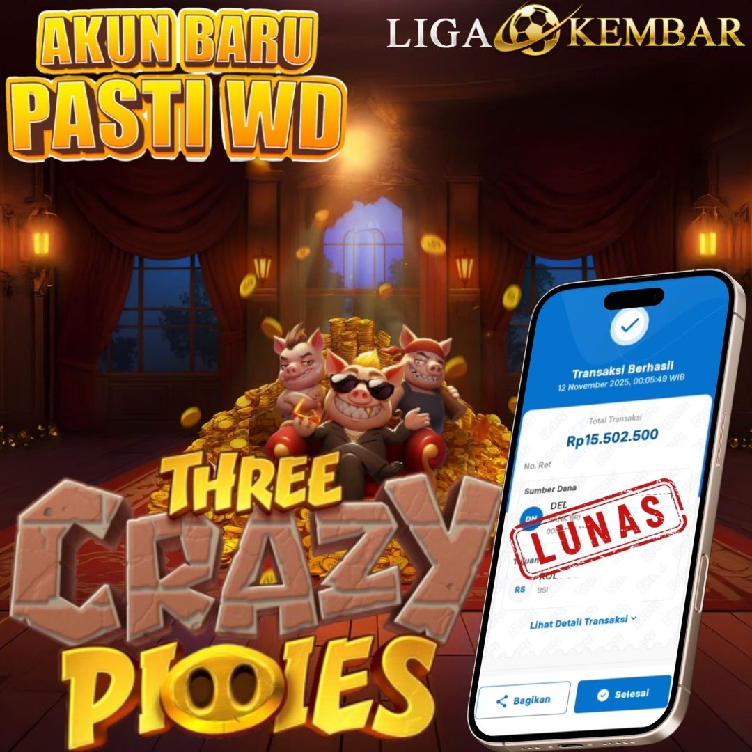 BUKTI JACKPOT SLOT THREE CRAZY PIGGIES !!